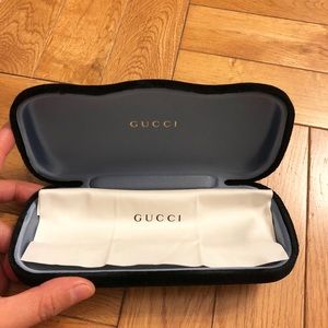 New Gucci Black Velvet Sunglasses Case